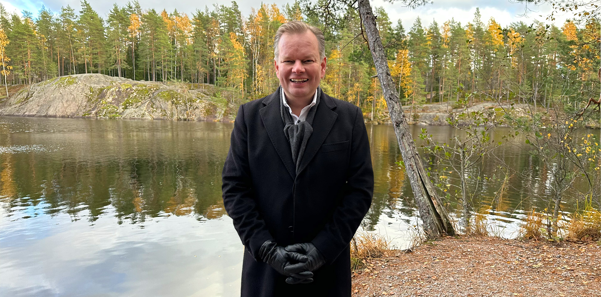 Jules Lajola in Forest in Autumn.